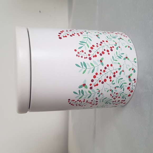 David’s Tea Holly Berry Holiday Tea Coffee Ceramic Canister - Picture 2 of 15